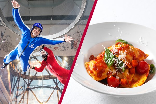 Picture of iFly Indoor Skydiving and Three Course Meal with Wine at Prezzo for Two