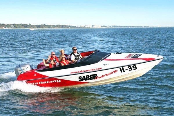 Image of Family Honda Powerboat Adventure for Four in Southampton
