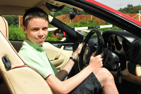 Image of Junior Ferrari Driving