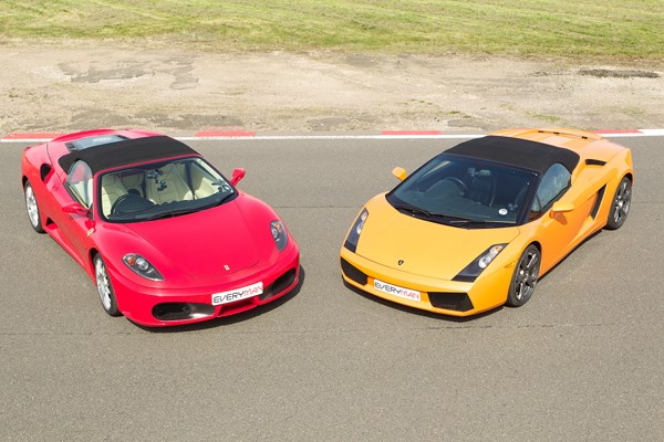 Image of Double Supercar Driving Thrill in Leicestershire