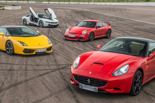 Picture of Four Supercar Driving Blast with High Speed Passenger Ride