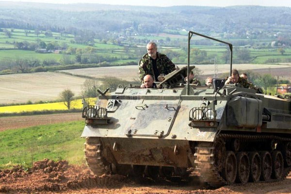 Image of Military Vehicle Driving