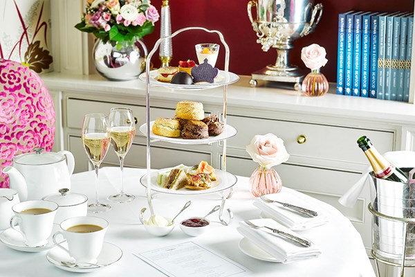 Image of Afternoon Tea with Bellini Cocktail for Two at The Capital Hotel Knightsbridge