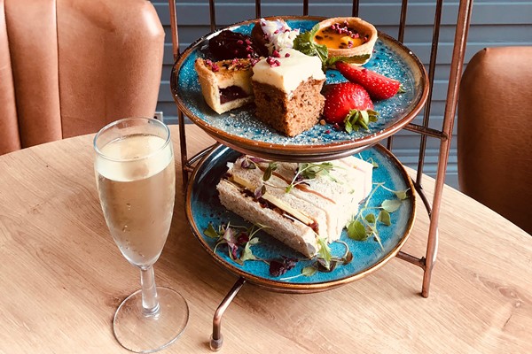 Image of Afternoon Tea with Fizz for Two at De Vere Cotswold Waterpark Hotel