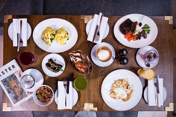 Image of Three Course Brunch with Bottomless Prosecco for Two at Aster Restaurant