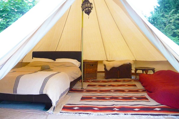 Image of One Night Stay in Bell Tent for Two at Woodland Escape