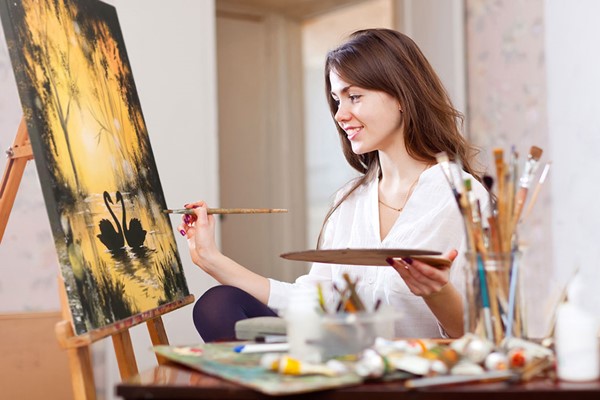 Image of Online Painting Class with Brush Party