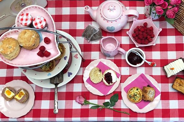 Picture of Afternoon Tea for Two at Home with Piglet's Pantry