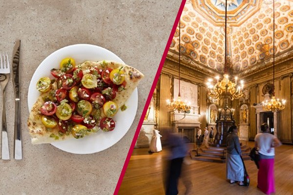 Image of Kensington Palace Entry with Three Course Meal and Glass of Wine at Prezzo for Two