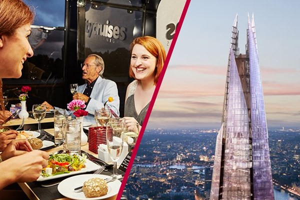Image of The View from The Shard and Two Course Thames Lunch Cruise for Two