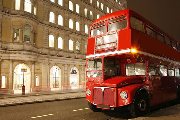 Picture of Vintage Bus Tour of London, Thames River Cruise and Fish and Chips for Two