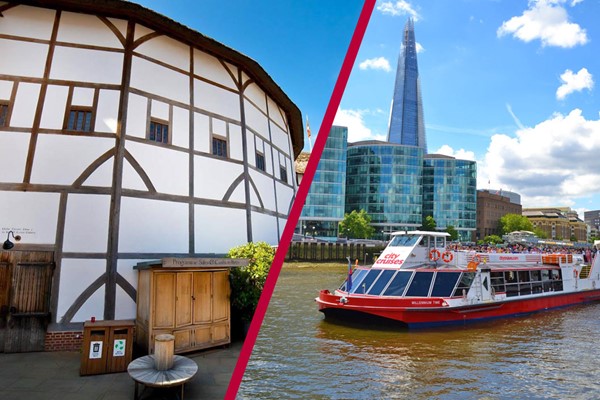 Image of Shakespeare's Globe Guided Tour and Thames River Rover Cruise for Two